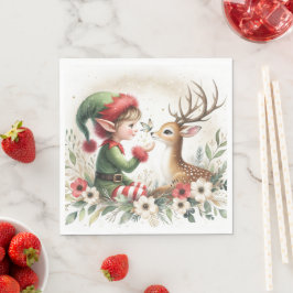 De elf en het rendier servet