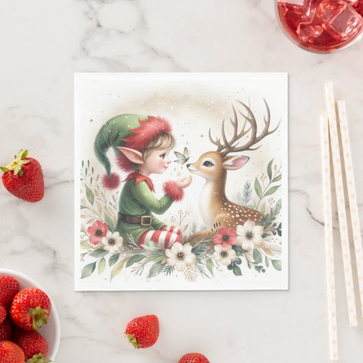 De elf en het rendier servet (Insitu)