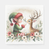 De elf en het rendier servet (Voorkant)