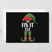 De Elf Family Matching Group Kerstmis herstellen Kaart (Voorkant / Achterkant)