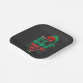 De Elf liet me het doen Grappige Kerst Elf Gift Papieren Bordje (Gebogen)