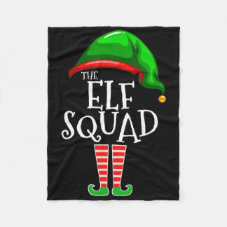De Elf Squad Familie Matching Groep Kerstmis  Fleece Deken