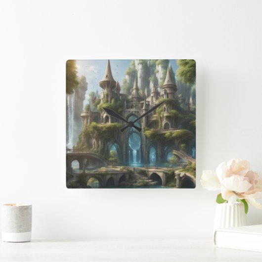 De Elf Werelden Vierkante Klok (Huis)