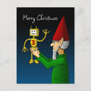 De Elfen Speelgoed Robot Briefkaart