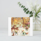 DE ELFEN VAN DE KERSTMAN LADEN ZIJN SLEE MET GESCH FEESTDAGENKAART (Staand voorkant)