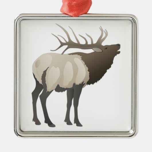 DE ELK BUGLES METALEN ORNAMENT (Voorkant)