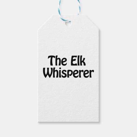 De Elk fluisteraar Cadeaulabel (Voorkant)
