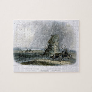 De Elkhorn-piramide op de Upper Missouri, bord 2 Legpuzzel
