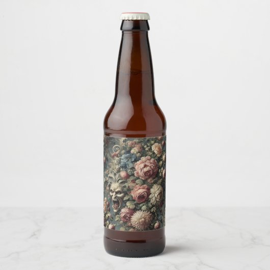 🌿 De Ellendige Krans – Gotisch Victoriaans Bier Etiket (Voorkant)