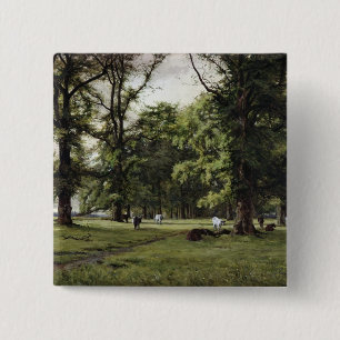 De Elm Walk Vierkante Button 5,1 Cm