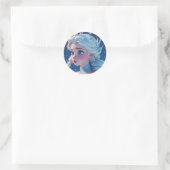 De Elsa Queen Ronde Sticker (Tas)