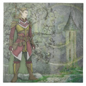 De Elven Wanderer geeft terug Tegeltje (Voorkant)