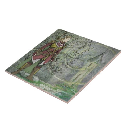 De Elven Wanderer geeft terug Tegeltje (Zijkant)