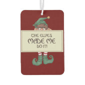 De Elves hebben me het laten doen Luchtverfrisser (Achterkant)