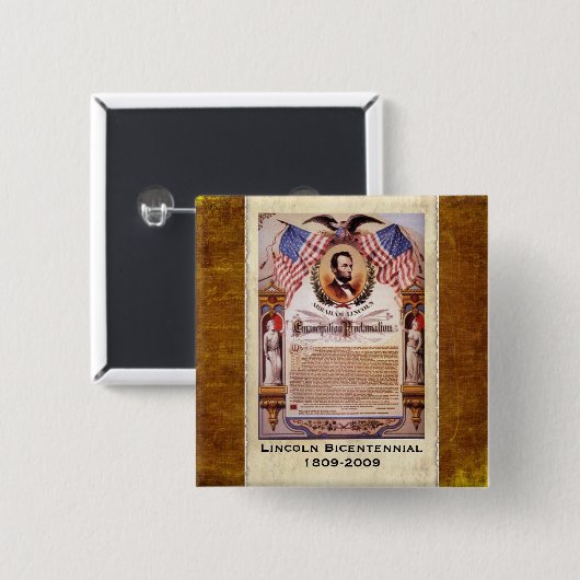 De Emancipatie Proclamation Dated Button (Voorkant /achterkant)