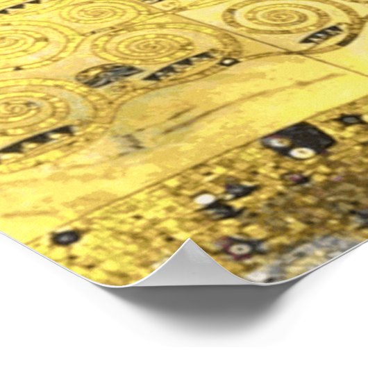 De embrace van Gustov Klimt Art Print (Hoek)