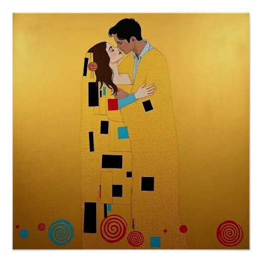 De Embrance,  romantisch portret ❤️ Perfect Poster (Voorkant)