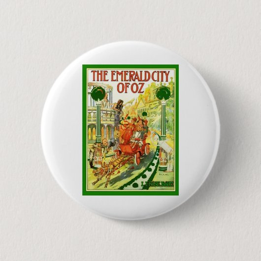 De Emerald City of Oz Ronde Button 5,7 Cm (Voorkant)