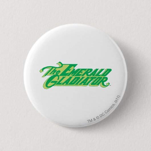 De Emerald Gladiator Ronde Button 5,7 Cm (Voorkant)