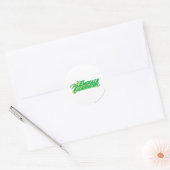 De Emerald Gladiator Ronde Sticker (Envelop)