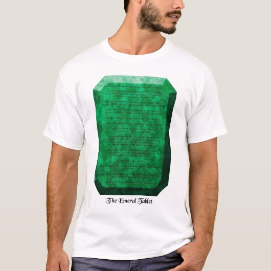 De Emerald Tablet T-shirt (Voorkant)