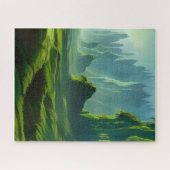 De Emerald Valley Fantasy Art Ansichtkaart Legpuzzel (Horizontaal)