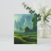 De Emerald Valley Fantasy Art Briefkaart (Staand voorkant)