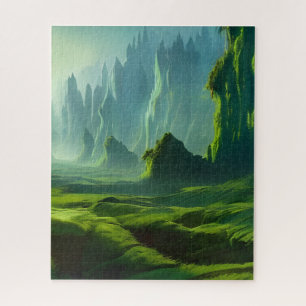 De Emerald Valley Fantasy Art Legpuzzel