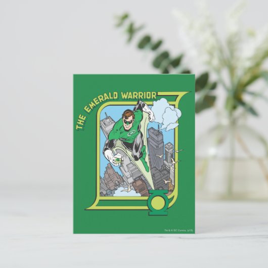 De Emerald Warrior Briefkaart (Staand voorkant)