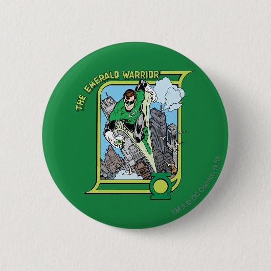 De Emerald Warrior Ronde Button 5,7 Cm (Voorkant)
