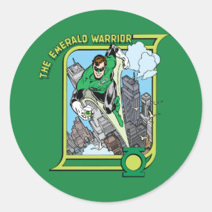 De Emerald Warrior Ronde Sticker