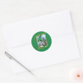De Emerald Warrior Ronde Sticker (Envelop)