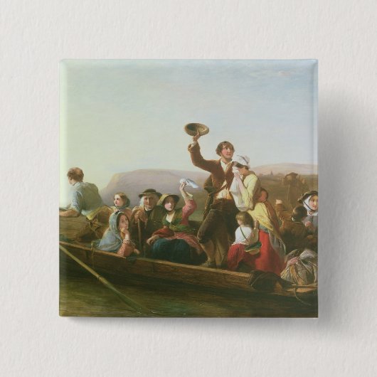 De emigranten vierkante button 5,1 cm (Voorkant)