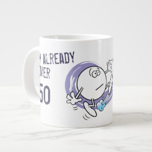 De emmer intrappen grote koffiekop