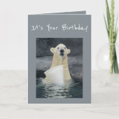 De Emmer van de Ijsbeer van de verjaardag van de Kaart (Voorkant)