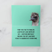 De emoe & ei-past om het even welke gelegenheid kaart (Binnen)