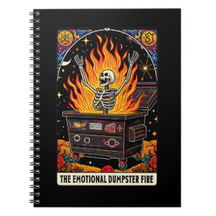 De Emotional Dumpster Fire Tarot Kaart Notitieboek