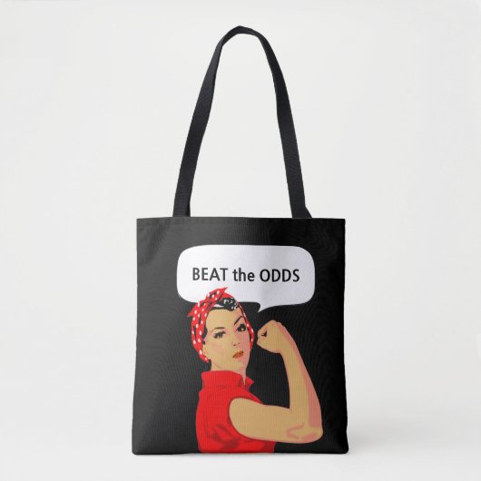 De empowerment van de vrouw & slaan de bewerkbare  tote bag (Voorkant)