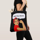 De empowerment van de vrouw & slaan de bewerkbare tote bag (Dichtbij)