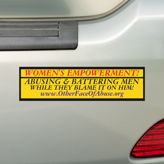 De empowerment van vrouwen! bumpersticker (Op auto)