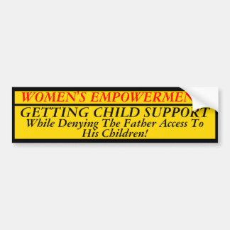De empowerment van vrouwen! bumpersticker