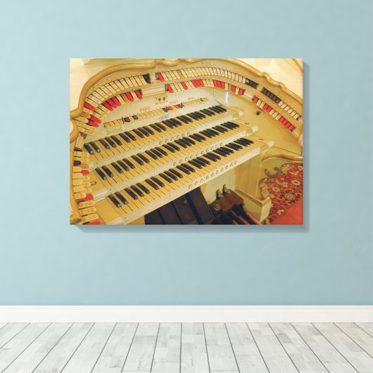 De Empress Ballroom Wurlitzer Console Canvas Afdruk (Insitu (Houten vloer))