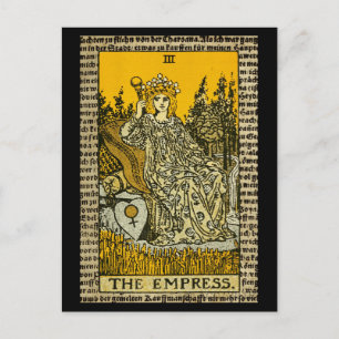 De Empress Tarot Briefkaart