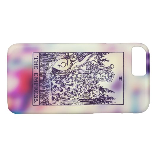 De Empress Tarot Card iPhone Case (Achterkant (Horizontaal))