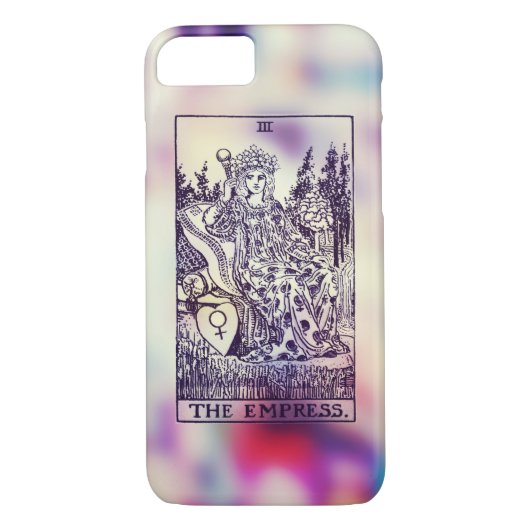 De Empress Tarot Card iPhone Case (Achterkant)