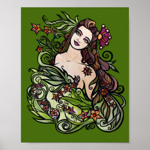 De Empress Tarot Goddess Poster