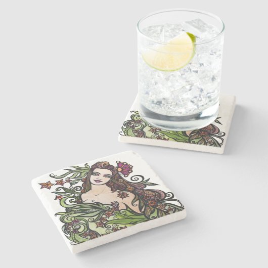 De Empress Tarot Goddess Stenen Onderzetter (Zijkant)