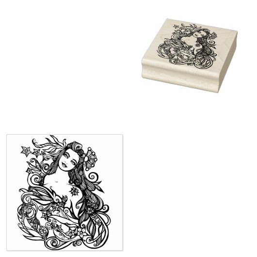 De empress tarot godin art rubberstempel (Gestempeld)