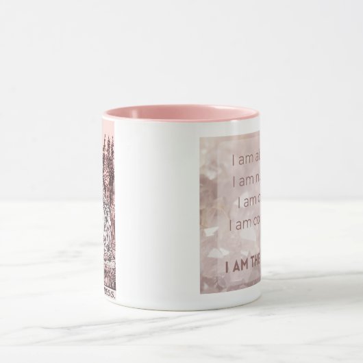 De Empress Tarot Kaart Affirmation Mok (Midden)