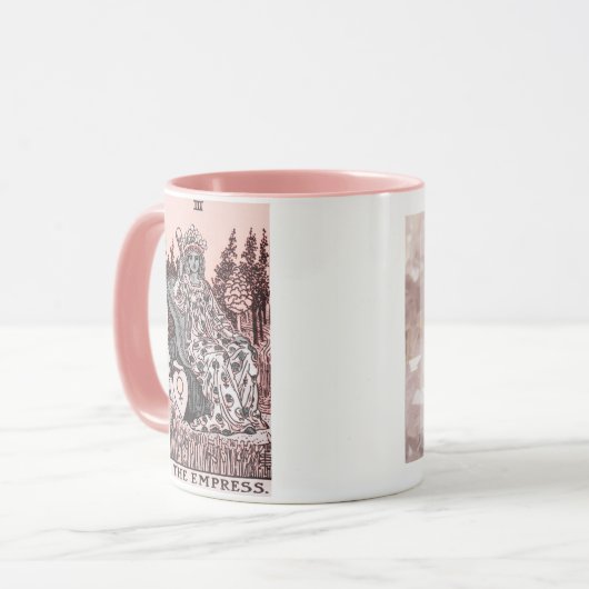 De Empress Tarot Kaart Affirmation Mok (Voorkant links)
